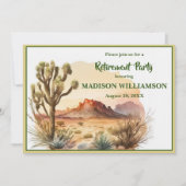 Retirement Party Southwest Waterverf Scene Aankondiging (Voorkant)