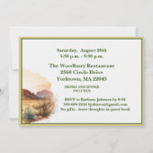 Retirement Party Southwest Waterverf Scene Aankondiging (Achterkant)