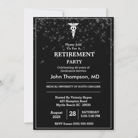 Retirement Party String Lights van legant Doctor Kaart (Voorkant)