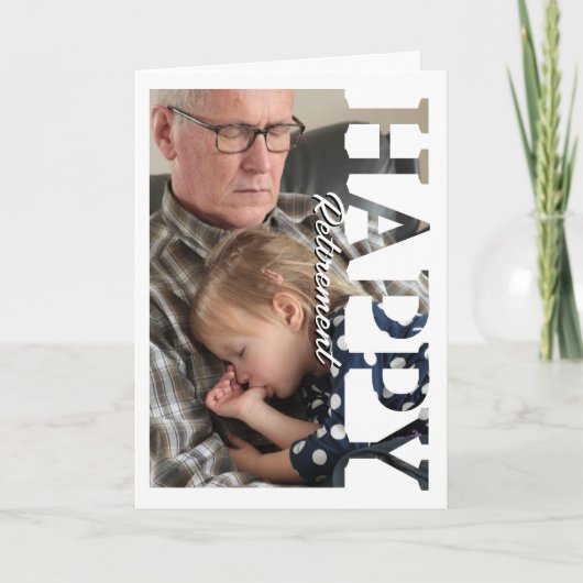 Retirement Photo Card | Personalized Retirement  Kaart (Voorkant)