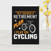 Retirement Plan Cycling Bicycle Bike Kaart (Gele Bloem)