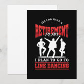 Retirement Plan Line Dancing Cowboy Country Music Kaart (Voorkant / Achterkant)