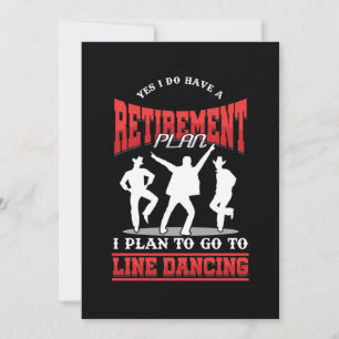 Retirement Plan Line Dancing Cowboy Country Music Kaart