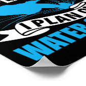 Retirement Plan Water Skier Water Ski Waterskiing Poster (Hoek)