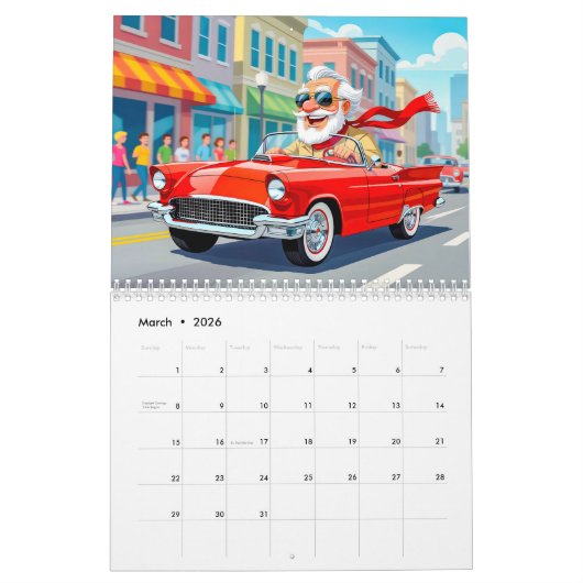 Retirement Reboot - 2026 Bucket List Calendar Kalender (Mar 2026)
