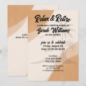 Retirement Relax & Retired Company Afscheidsfeest Kaart (Voorkant / Achterkant)