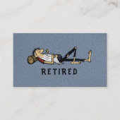 Retirement - Rip Van Winkle image business Contactkaartje (Voorkant)