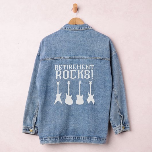 Retirement Rocks gitaarliefhebbers met pensioen Denim Jacket (Hangar)