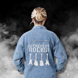 Retirement Rocks gitaarliefhebbers met pensioen Denim Jacket