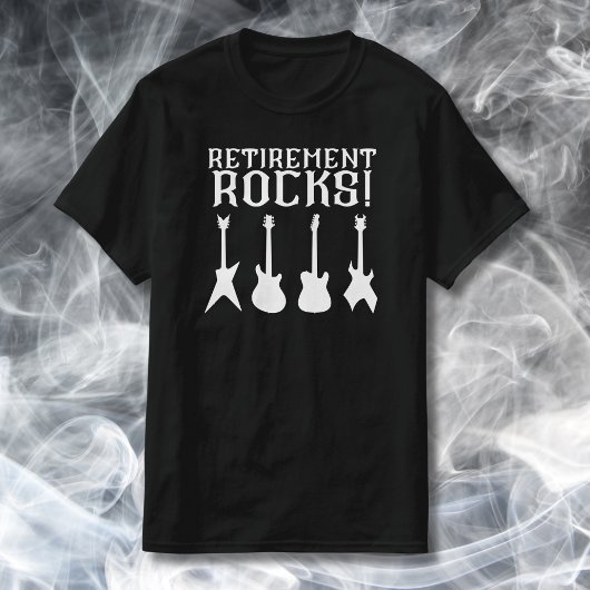 Retirement Rocks gitaarliefhebbers met pensioen T-shirt
