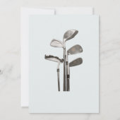 Retirement Rode Golfkar Par T-shirt Thema Kaart (Achterkant)