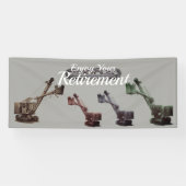 Retirement Shohoe voor werktuigkundigen Spandoek (Horizontaal)