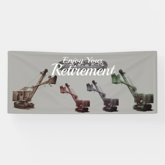 Retirement Shohoe voor werktuigkundigen Spandoek (Horizontaal)