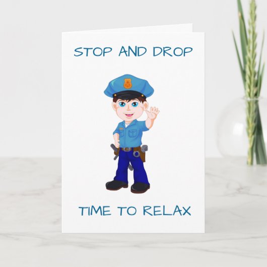 **RETIREMENT** STOP DROP RELAX RELAX RETIRELATION  KAART (Voorkant)
