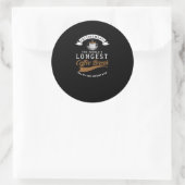 Retirement The Worlds Longest Coffee Break Retired Ronde Sticker (Tas)