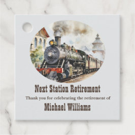 Retirement Travel Thema Party Trein Volgend Statio Bedankjes Labels