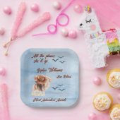 Retirement Travel Thema Party Vrouw Waterverf Papieren Bordje (Feest)