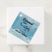 Retirement Travel Theme Party Plane  Bedankjes Labels (In situ)
