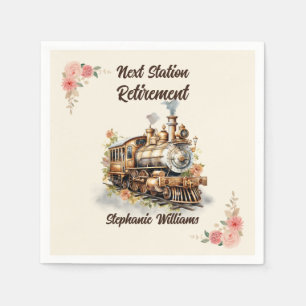 Retirement Travel Theme Party  Train Servet