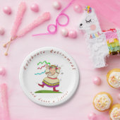 Retirement Ukraine Folk Art Woman Papieren Bordje (Feest)