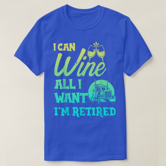 Retirement vrachtwagenchauffeur2457 t-shirt (Design voorkant)