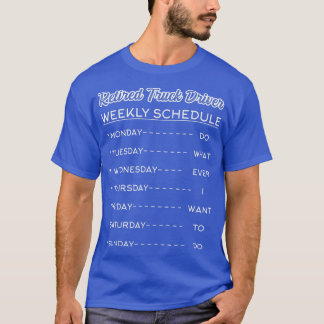 Retirement vrachtwagenchauffeur2461 t-shirt