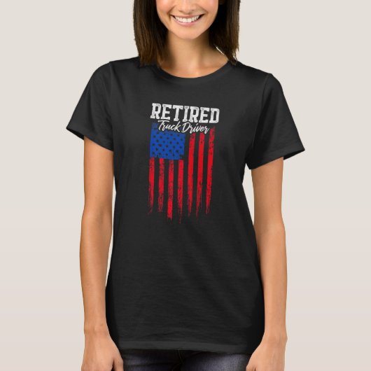 Retirement vrachtwagenchauffeur 4 t-shirt (Voorkant)