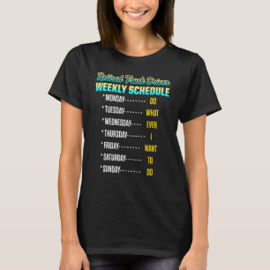 Retirement vrachtwagenchauffeur 4 t-shirt