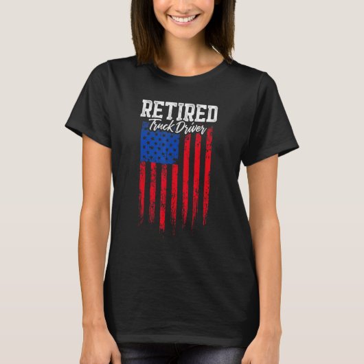 Retirement vrachtwagenchauffeur t-shirt (Voorkant)