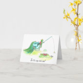 Retirementkaart met bericht in het Iers Kaart (Gele Bloem)