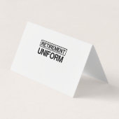 RETIRETIVERING UNIFORM VISITEKAARTJE (Voorkant)