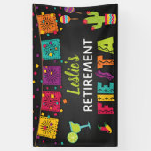Retirment Fiesta Banner met Margarita (Verticaal)
