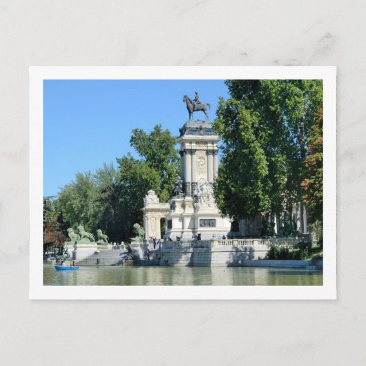 Retiro Park, Madrid, Spanje Briefkaart (Voorkant)