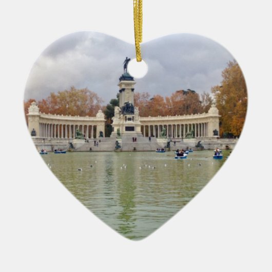 Retiro Park, Madrid, Spanje Keramisch Ornament (Voorkant)