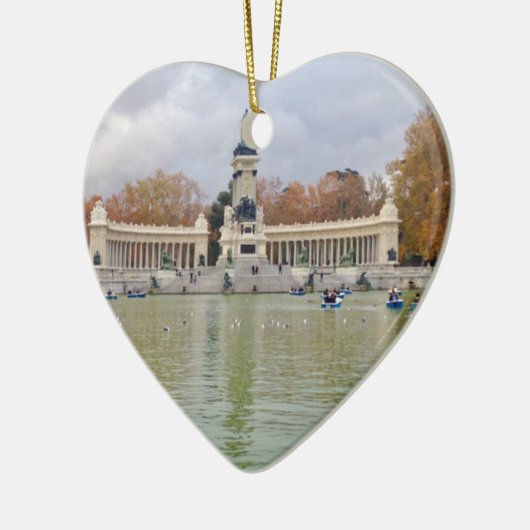 Retiro Park, Madrid, Spanje Keramisch Ornament (Links)