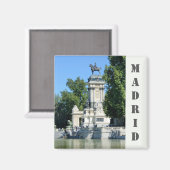 Retiro Park, Madrid, Spanje Magnet (Voorkant / Achterkant)