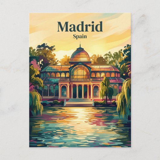 Retiro Park Spanje Briefkaart (Voorkant)