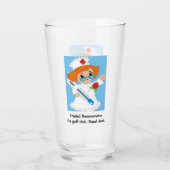 Retiting Nurse Golfer Glas (Voorkant)