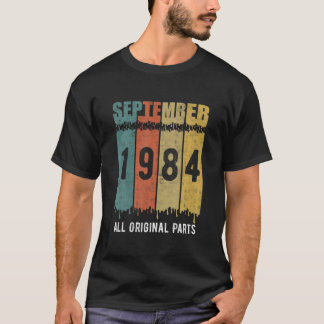 Reto  36e T-shirt op de geboorte, geboren in septe
