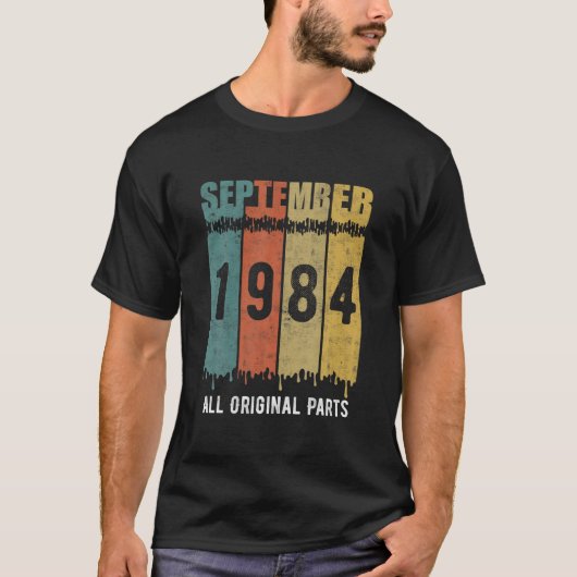 Reto  36e T-shirt op de geboorte, geboren in septe (Voorkant)