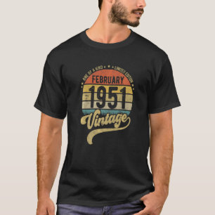 Reto 71ste verjaardag 71 jaar oud geboren op 1 feb t-shirt