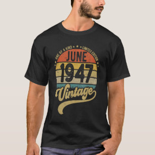 Reto 75e verjaardag 75 jaar oud geboren in Ju T-shirt