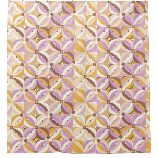 Reto Geometric Pattern Shower Curtain Douchegordijn (Voorkant)