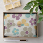 Reto jaren 1960 Style Mid Mod Floral Pattern Tissu Tissuepapier (Geschenk)