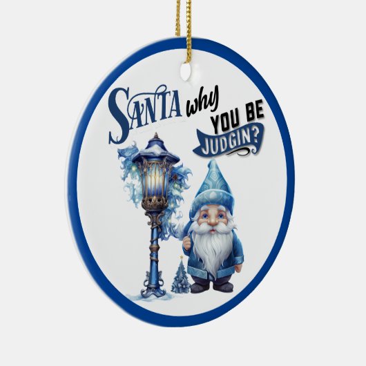 Reto Schattige kerstornament Keramisch Ornament (Rechts)