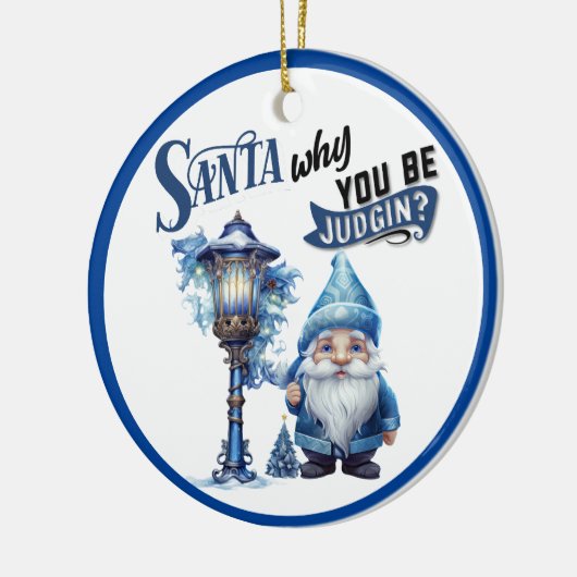 Reto Schattige kerstornament Keramisch Ornament (Links)