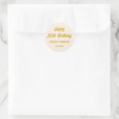 Reto Script 80th Birthday Envelope Seal Ronde Sticker (Tas)