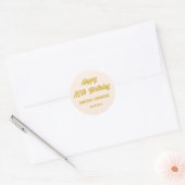 Reto Script 80th Birthday Envelope Seal Ronde Sticker (Envelop)