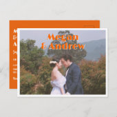 Reto trouwfoto briefkaart (Voorkant / Achterkant)