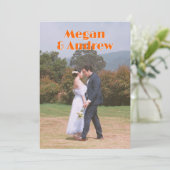 Reto trouwfoto kaart (Staand voorkant)
